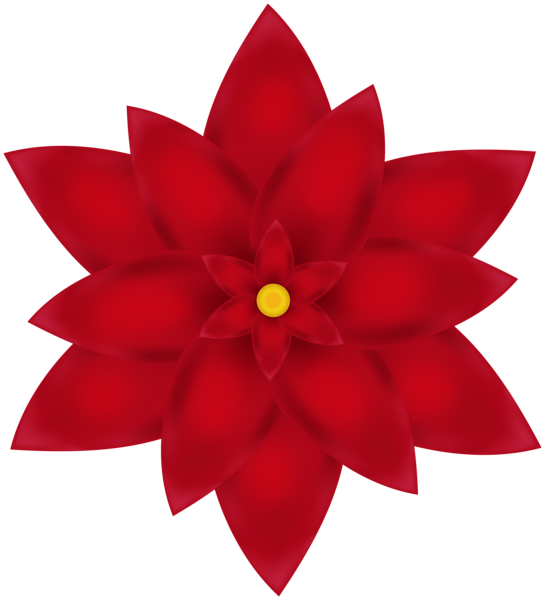 This png image - Red Flower Decor PNG Clipart, is available for free download