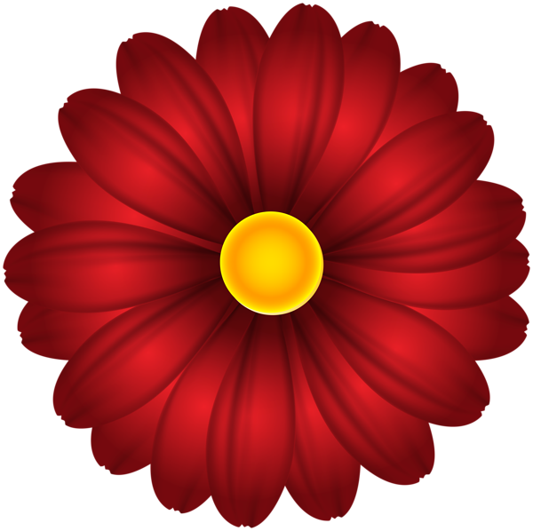This png image - Red Flower Decor PNG Clipart, is available for free download
