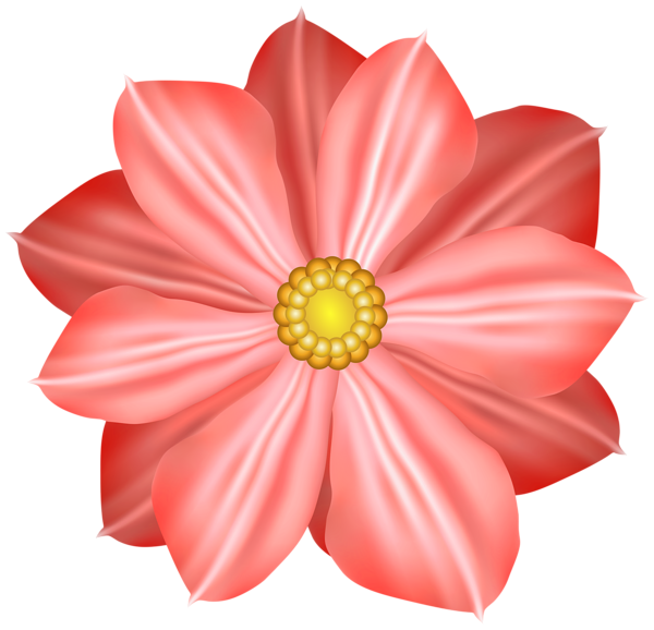 This png image - Red Flower Decoration Clipart Image, is available for free download