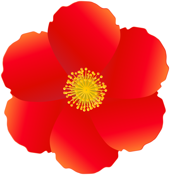 This png image - Red Flower Decoration PNG Clipart, is available for free download