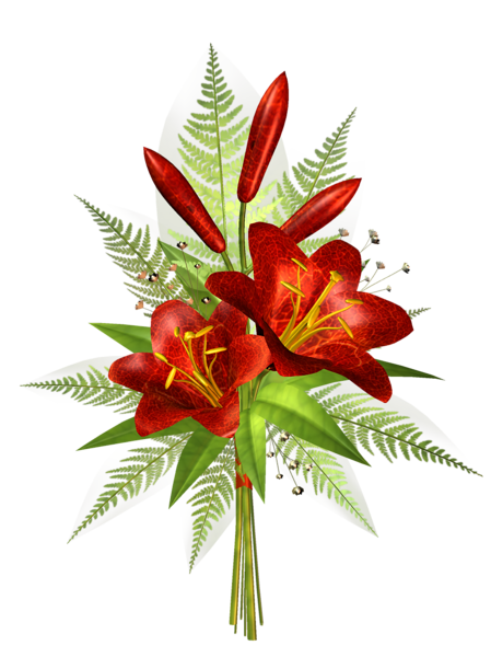 This png image - Red Flower Decoration Transparent Clipart, is available for free download
