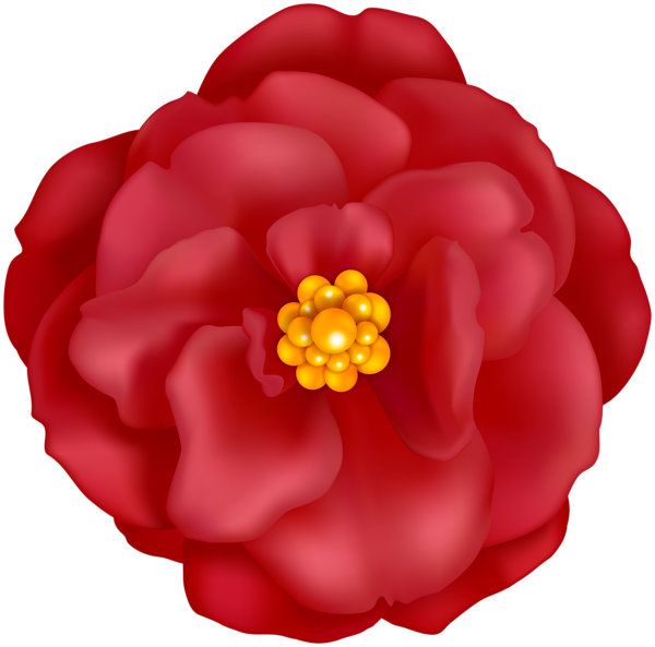 This png image - Red Flower Decorative Clip Art Image, is available for free download