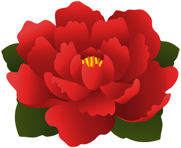 This png image - Red Flower Transparent Clip Art, is available for free download