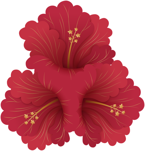 Red Flowers PNG Clip Art Image | Gallery Yopriceville - High-Quality