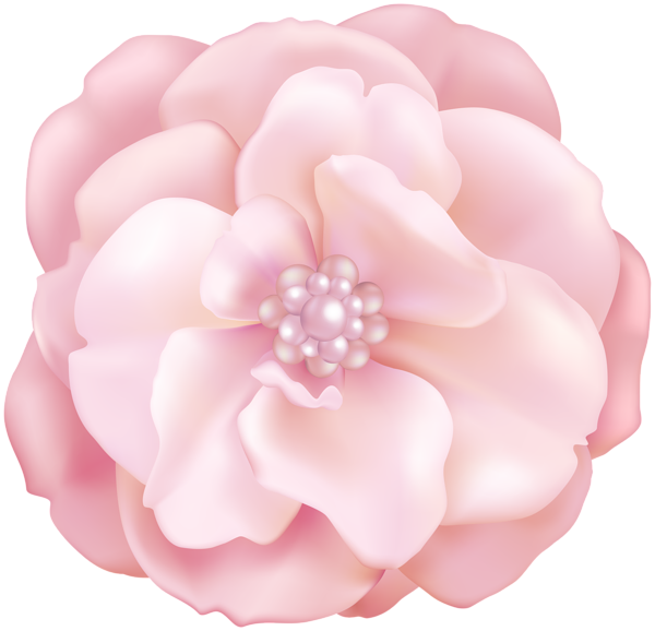 This png image - Soft Pink Flower Decorative Clip Art Image, is available for free download