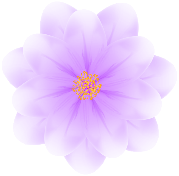 This png image - Soft Purple Flower PNG Transparent Clipart, is available for free download