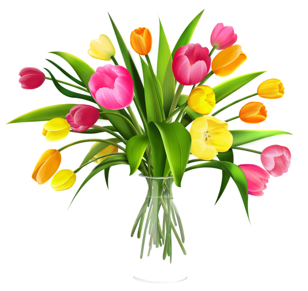 This png image - Vase with Tulips PNG Clipart, is available for free download