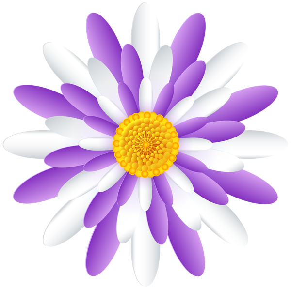 This png image - White Purple Flower Transparent PNG Clipart, is available for free download