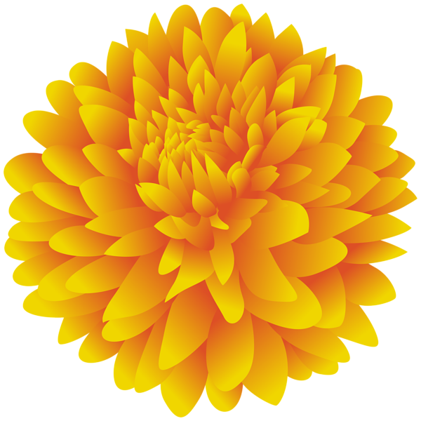 This png image - Yellow Dahlia Flower PNG Clipart, is available for free download