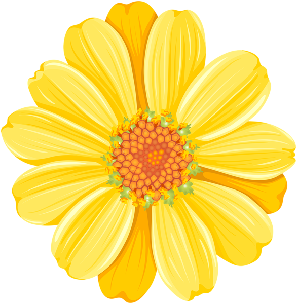 This png image - Yellow Daisy PNG Transparent Clip Art Image, is available for free download
