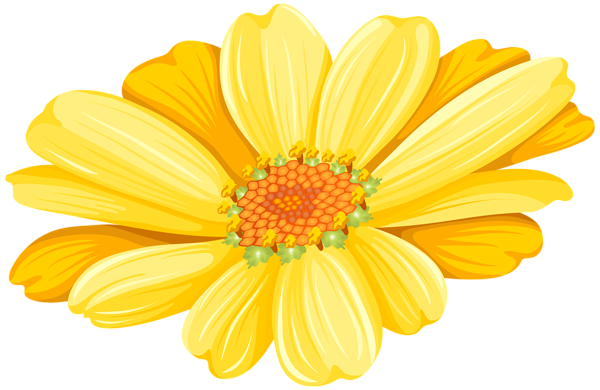 This png image - Yellow Daisy Transparent Clip Art Image, is available for free download