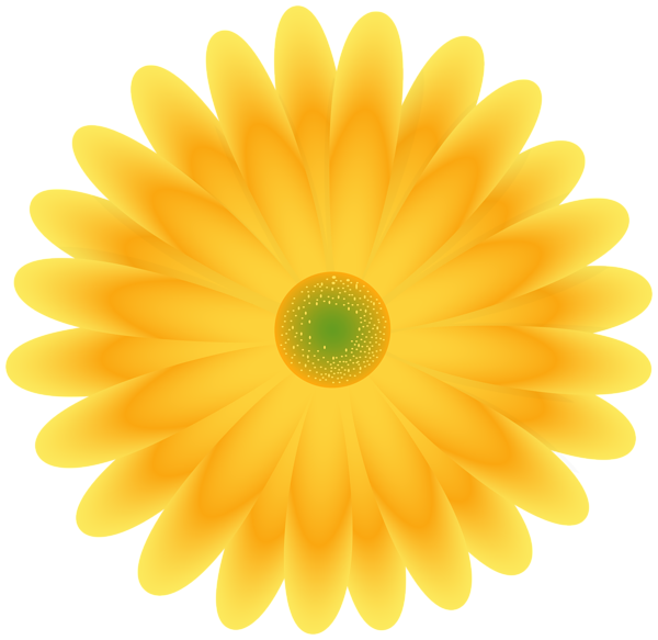 This png image - Yellow Deco Flower PNG Clipart, is available for free download