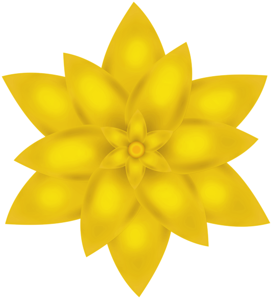 This png image - Yellow Flower Decor PNG Clipart, is available for free download