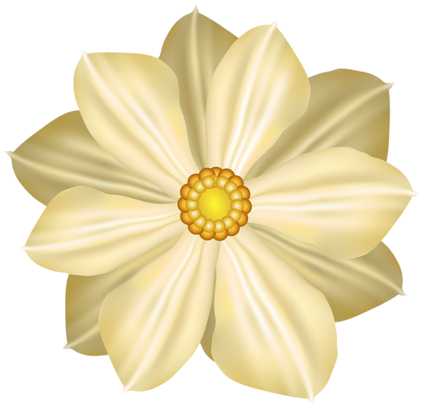 This png image - Yellow Flower Decoration Clipart Image, is available for free download