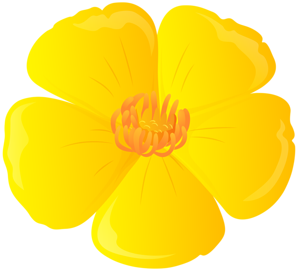 This png image - Yellow Flower PNG Transparent Clipart, is available for free download