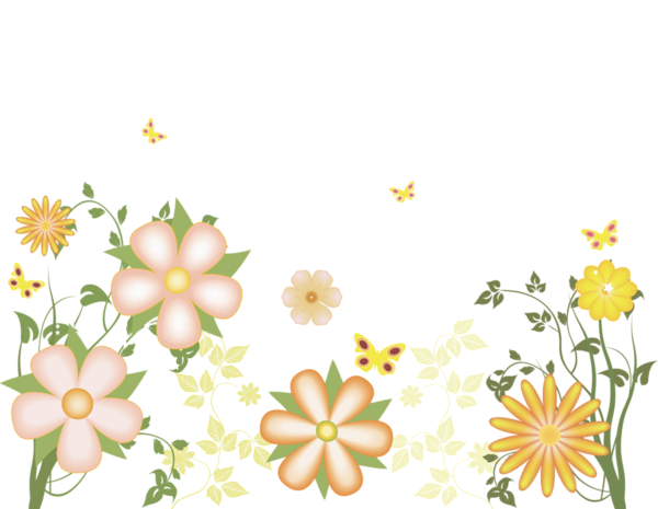 This png image - Yellow Flowers Free Transparent Clipart, is available for free download