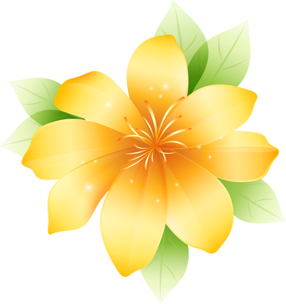 This png image - Yellow Large Flower Clipart, is available for free download