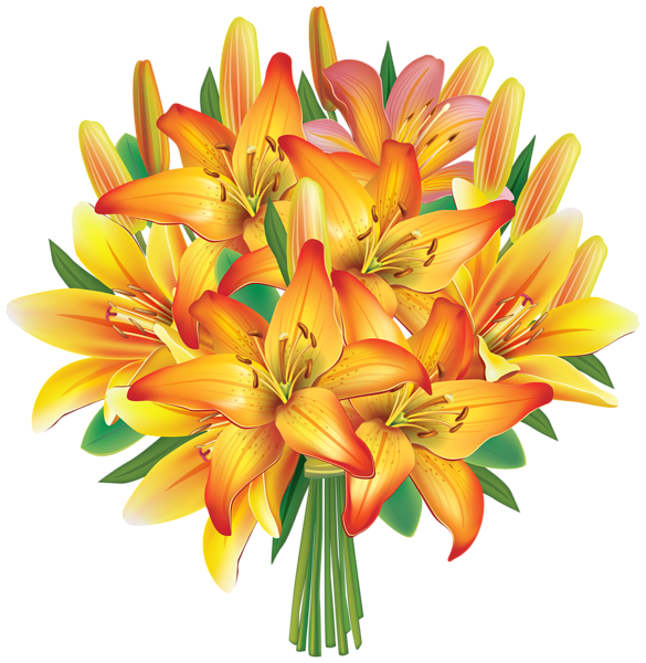 Yellow Lilies Flowers Bouquet PNG Clipart Image Gallery Yellow Lilies Flowers Bouquet PNG Clipart Image Gallery