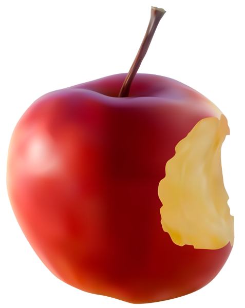 This png image - Bitten Apple Red Transparent Clip Art Image, is available for free download