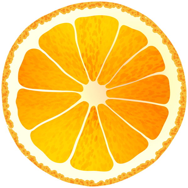 Circle Orange Slice PNG Clipart Image | Gallery Yopriceville - High ...