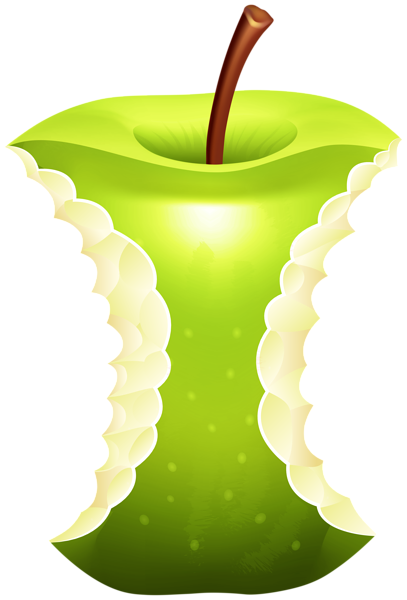 This png image - Green Apple Bite, is available for free download