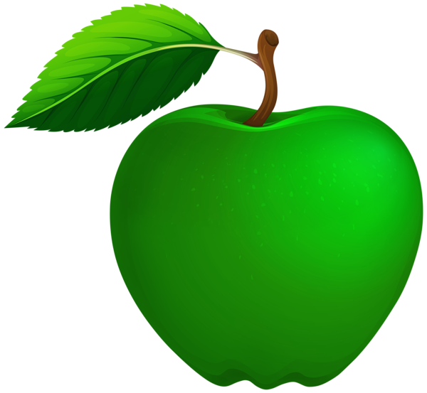 This png image - Green Illustrative Apple PNG Clipart, is available for free download