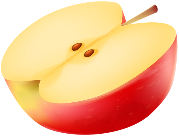This png image - Half Apple PNG Clip Art Image, is available for free download
