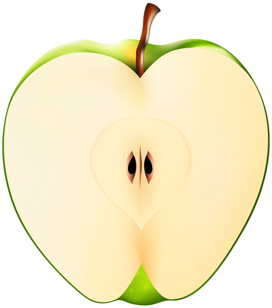 This png image - Half Apple Transparent PNG Clip Art Image, is available for free download