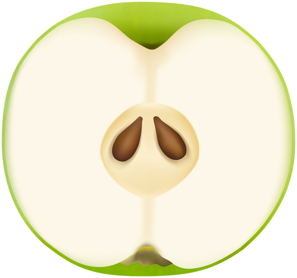 This png image - Half Peace Green Apple PNG Clipart, is available for free download