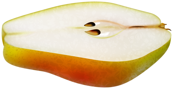 This png image - Half Pear PNG Clipart, is available for free download