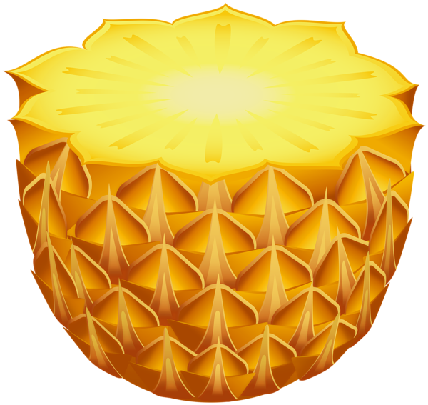 This png image - Half Pineapple PNG Clipart, is available for free download