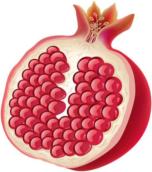 This png image - Half Pomegranate PNG Clip Art Image, is available for free download