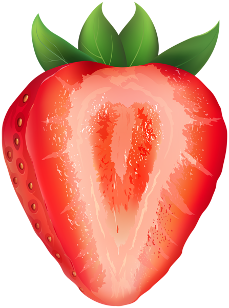 This png image - Half Strawberry PNG Clipart, is available for free download