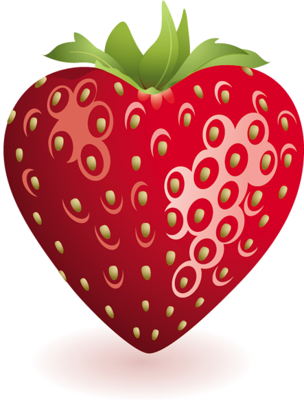 This png image - Heart Strawberry Clipart, is available for free download