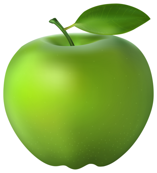 Red Apple with leaf PNG Transparent Clipart​