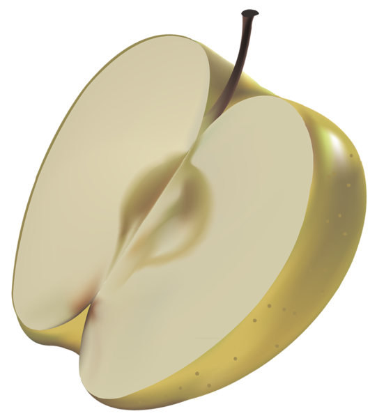 This png image - Large Painted Yellow Apple PNG Clipart, is available for free download