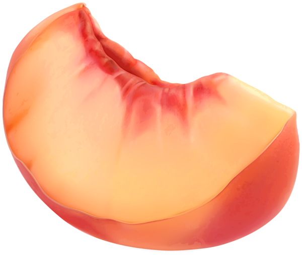 This png image - Piece of Peach Transparent Image, is available for free download