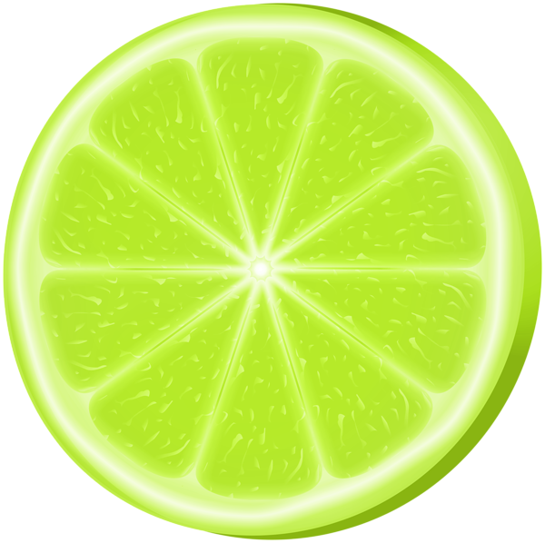 This png image - Round Lime Slice PNG Clipart, is available for free download