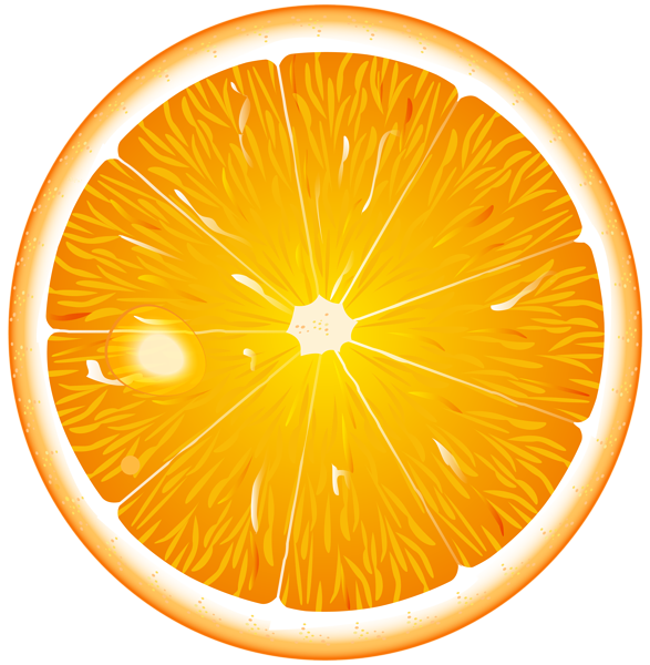 This png image - Round Orange Slice PNG Clip Art, is available for free download