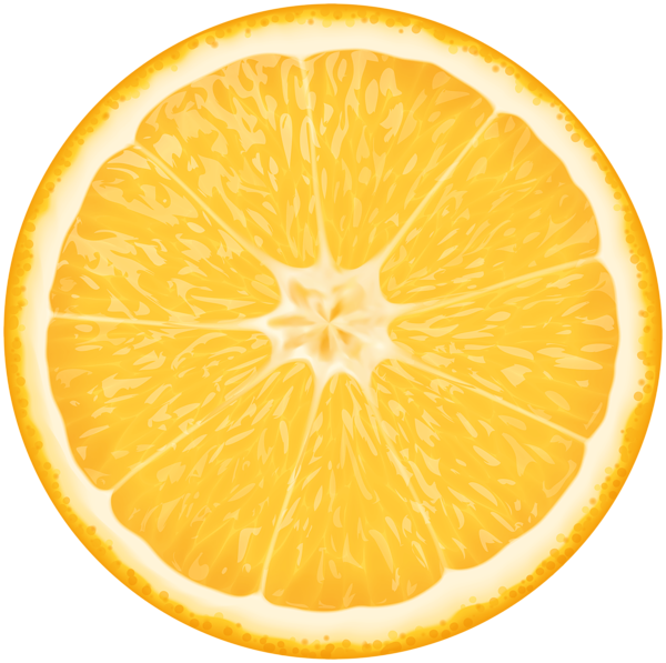 This png image - Round Orange Slice PNG Clipart, is available for free download