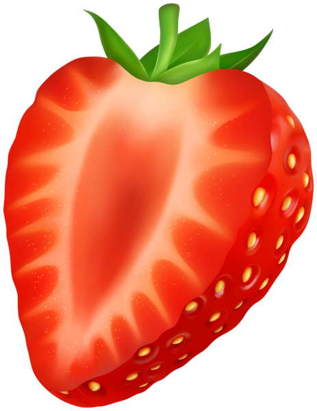 This png image - Strawberry Half Clipart Image, is available for free download