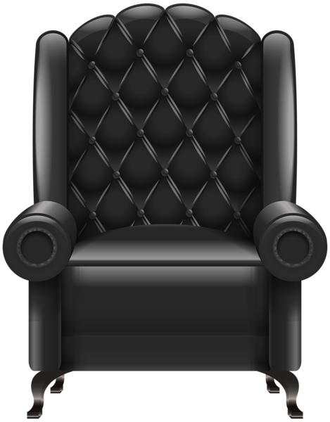 This png image - Black Armchair Transparent PNG Clip Art Image, is available for free download