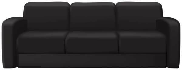 This png image - Black Sofa PNG Clipart, is available for free download