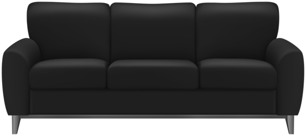 This png image - Black Sofa Transparent Clipart, is available for free download