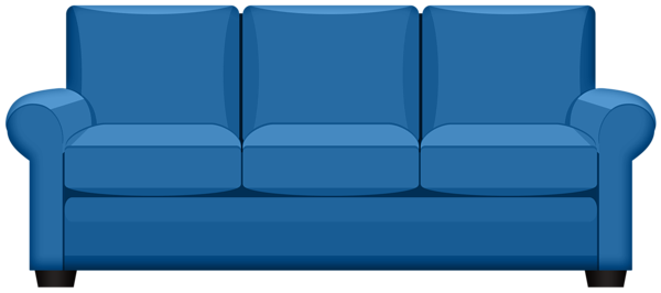 This png image - Blue Sofa PNG Clipart Image, is available for free download
