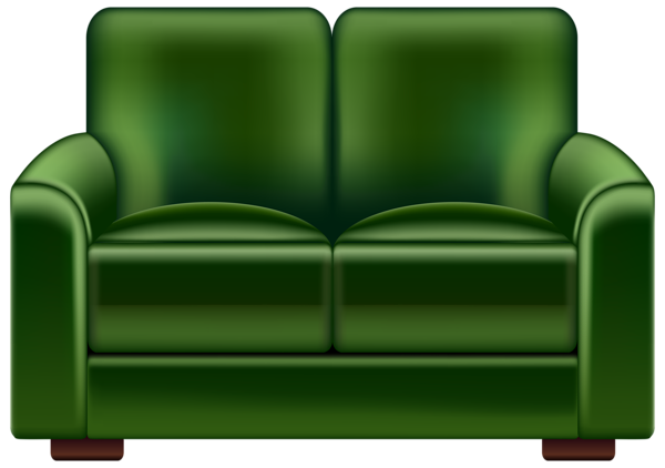 This png image - Green Loveseat Transparent PNG Clip Art Image, is available for free download