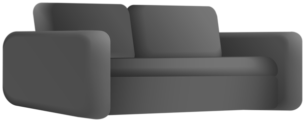 This png image - Loveseat Grey PNG Clipart, is available for free download