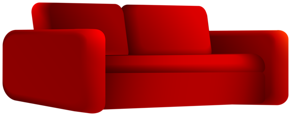 This png image - Loveseat Red PNG Clipart, is available for free download
