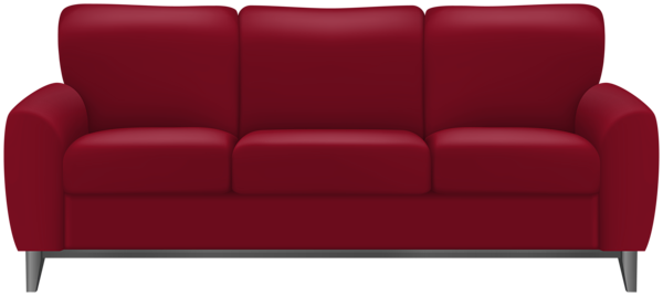 This png image - Red Sofa Transparent Clipart, is available for free download