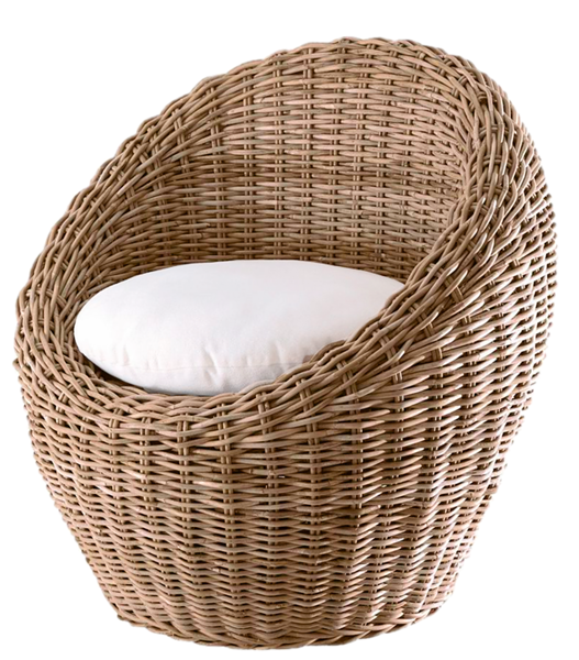 This png image - Transparent Round Wicker Chair PNG Picture, is available for free download